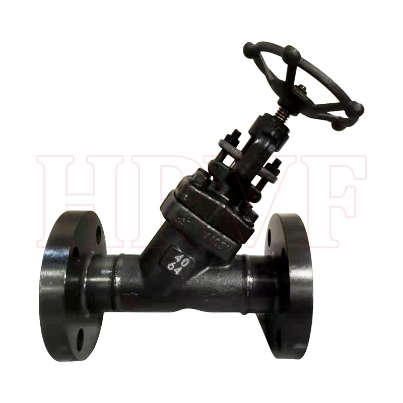 Forged steel Y-shaped globe valve